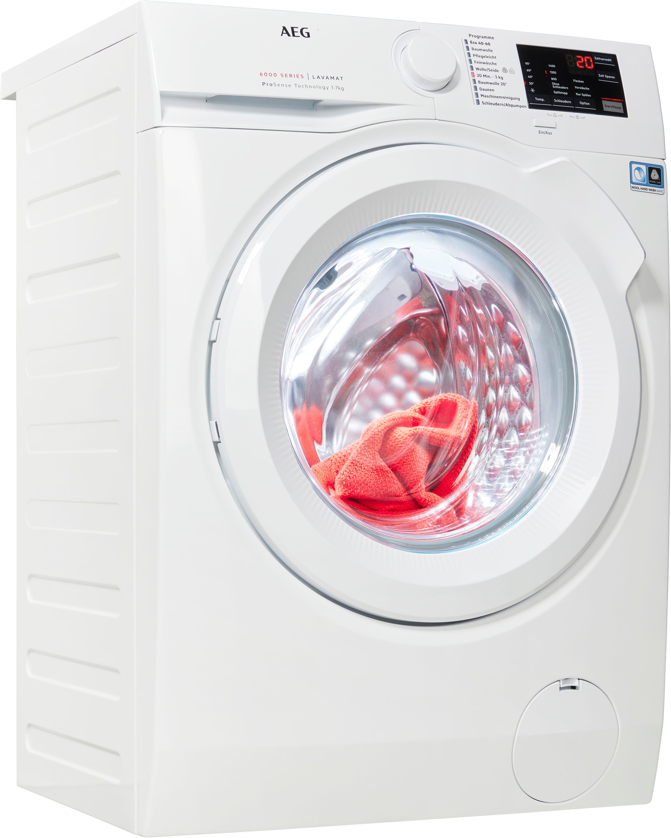 AEG Waschmaschine L6FBG51470 914921727, 7 kg, 1400 U/min, Hygiene-/  Anti-Allergie Programm mit Dampf