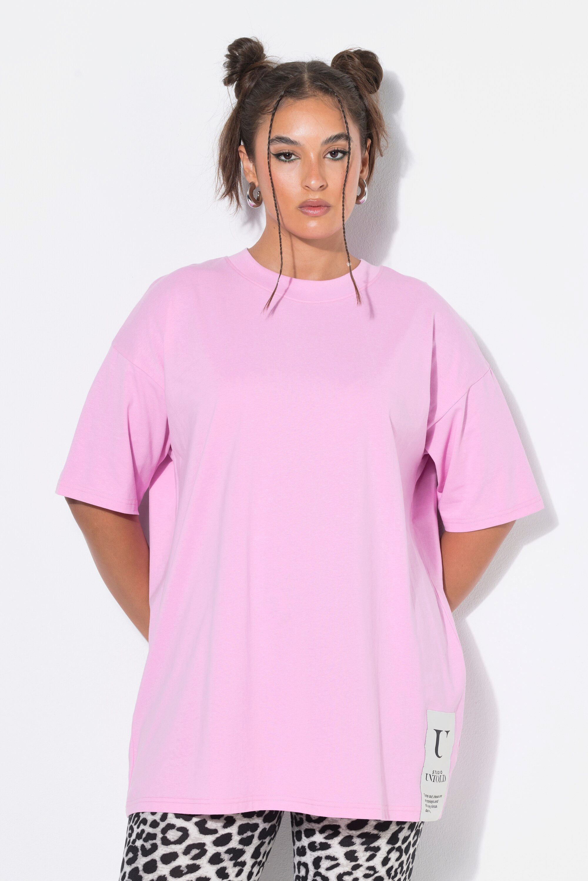 Studio Untold T-Shirt T-Shirt oversized Saumpatch Halbarm