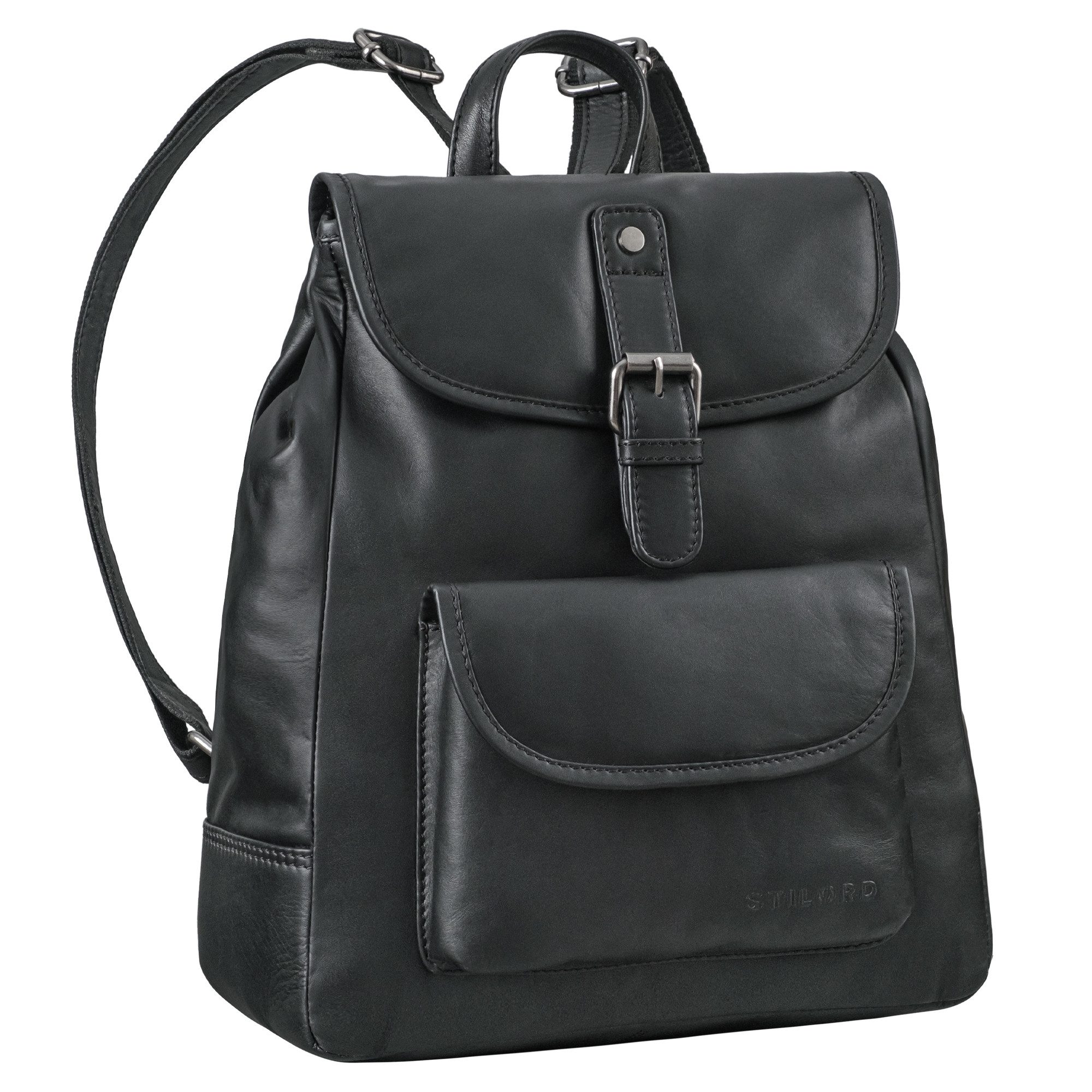 Cityrucksack "Adele" Kleiner Rucksack Damen Leder - Tagesrucksack