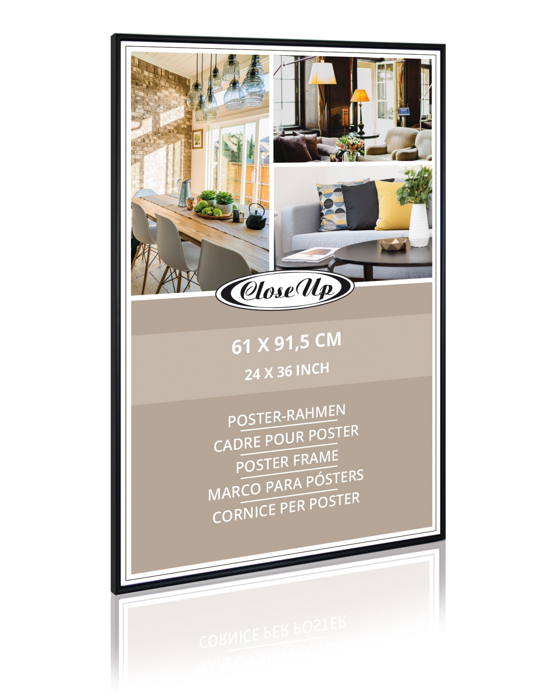 Close Up Bilderrahmen Posterrahmen 61 x 91,5 cm schwarz günstig online kaufen