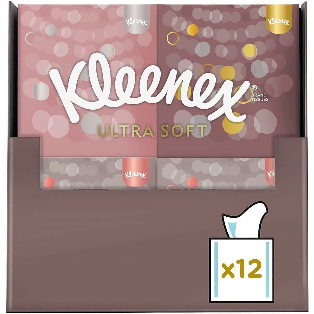 KLEENEX Салфетки для лица Салфетки для лица-Boxen Ultra Soft, extra weich, 3-lagig, 12x48 Платки