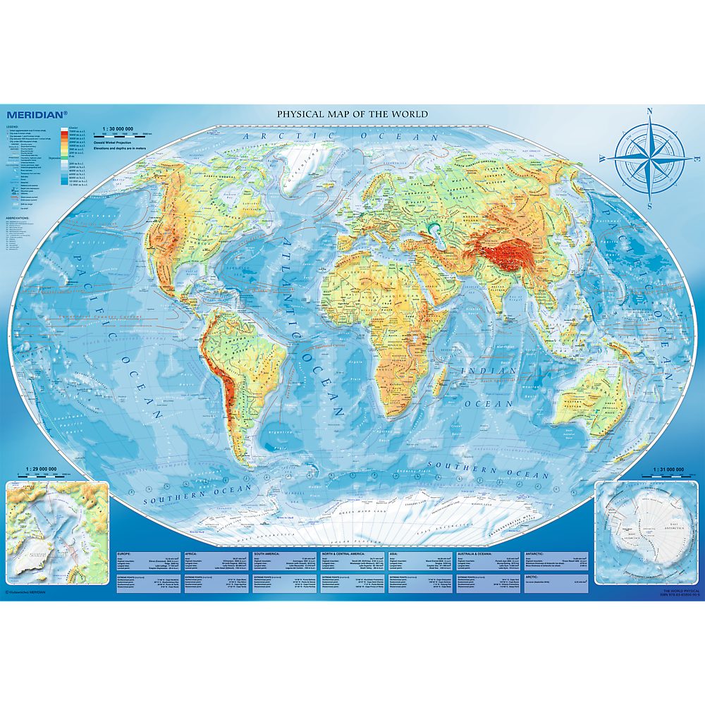 Made 45007 4000 Physische in Weltkarte Große Trefl Puzzleteile, Puzzle Trefl Puzzle, Europe