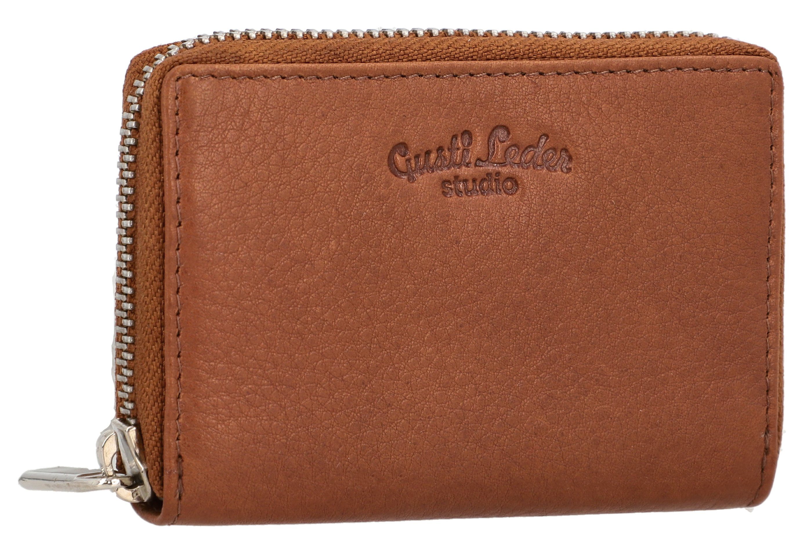 Gusti Leder Kartenetui Gusti Leder Kartenhülle Abel RFID (Querformat, 1-tlg., Querformat)