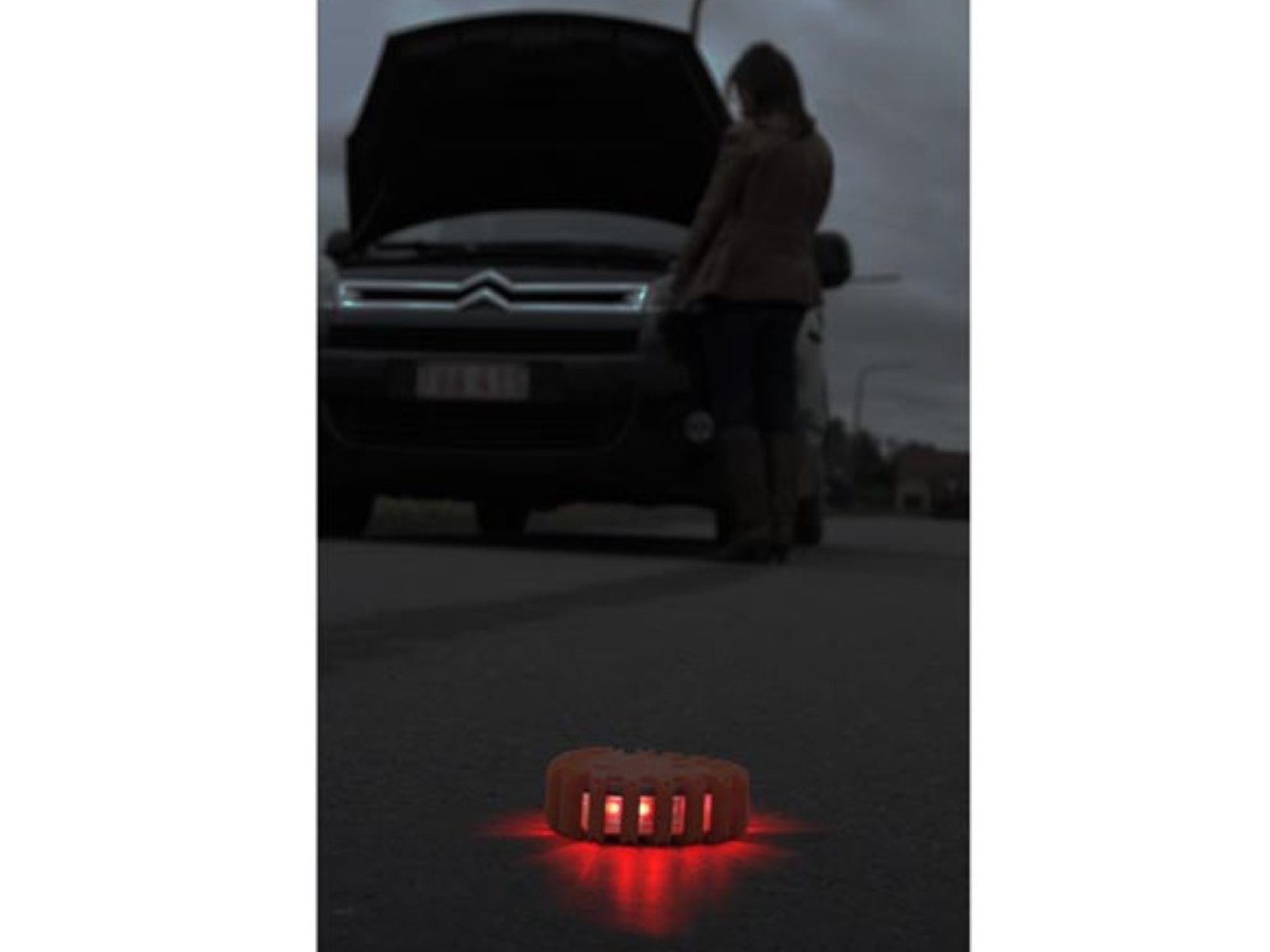 PEREL LED Blinklicht, Warn-Leuchte Auto mit Warnblinkleuchte Motor-Rad Magnet Blitz für &