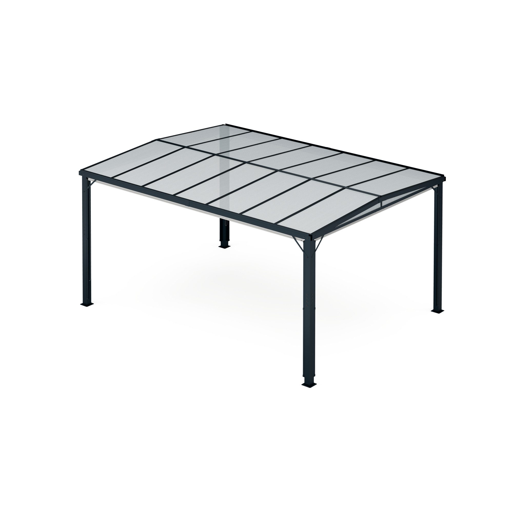 blumfeldt Pavillon Solid Sky, (Set), Gartenpavillon Outdoor Garten mit Seitenteilen Stahl 212,5x295x395 cm