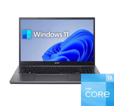 Acer Extensa 215 Business-Notebook (39,62 cm/15.6 Zoll, Intel Core i3 1215U, UHD Graphics, 500 GB SSD, 8GB DDR4-RAM, 6-Kern CPU, LAN-Anschluss, Full HD IPS Display)