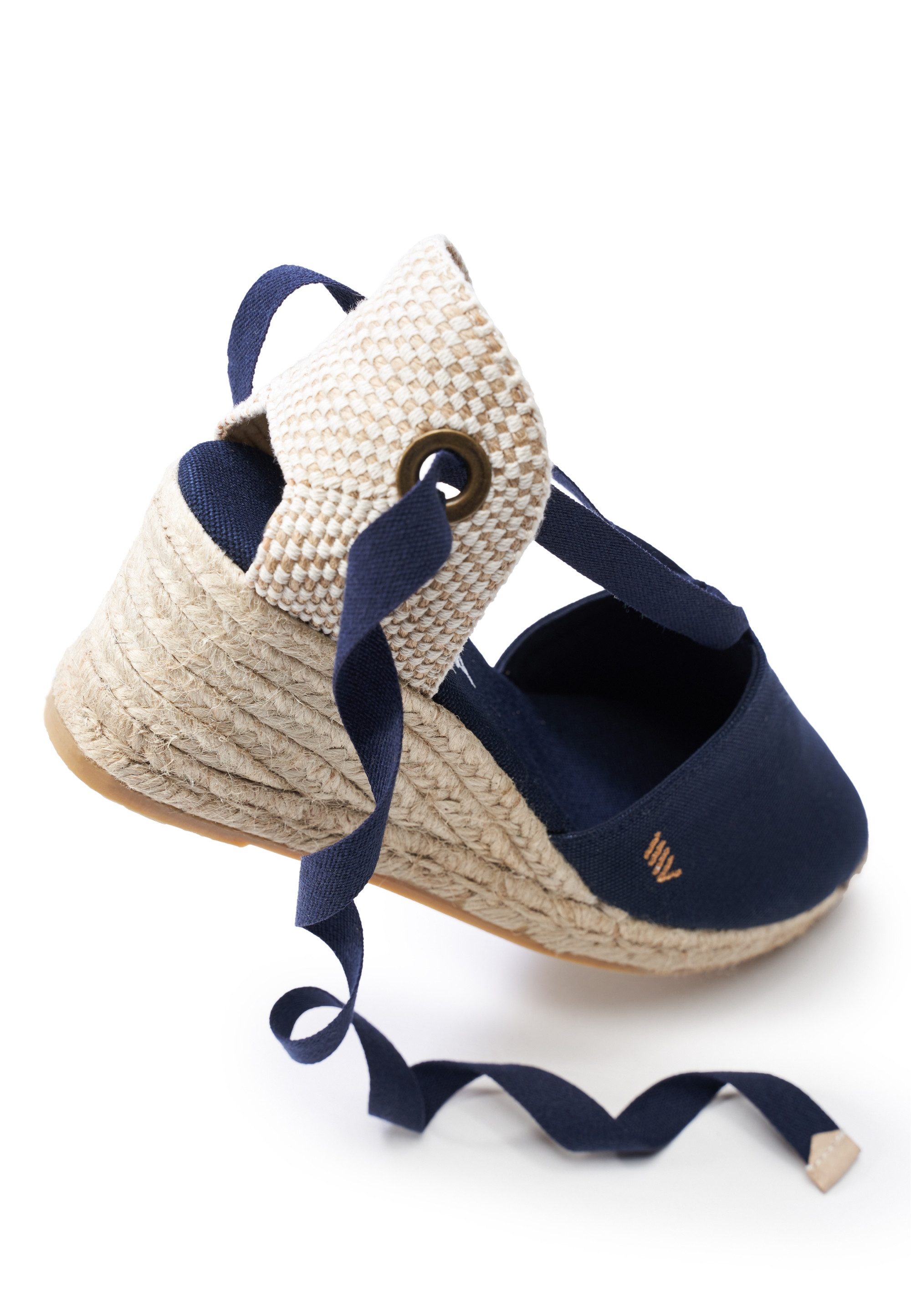 VISCATA Escala Espadrille mit Keilabsatz und eleganter Knöchelschnürung