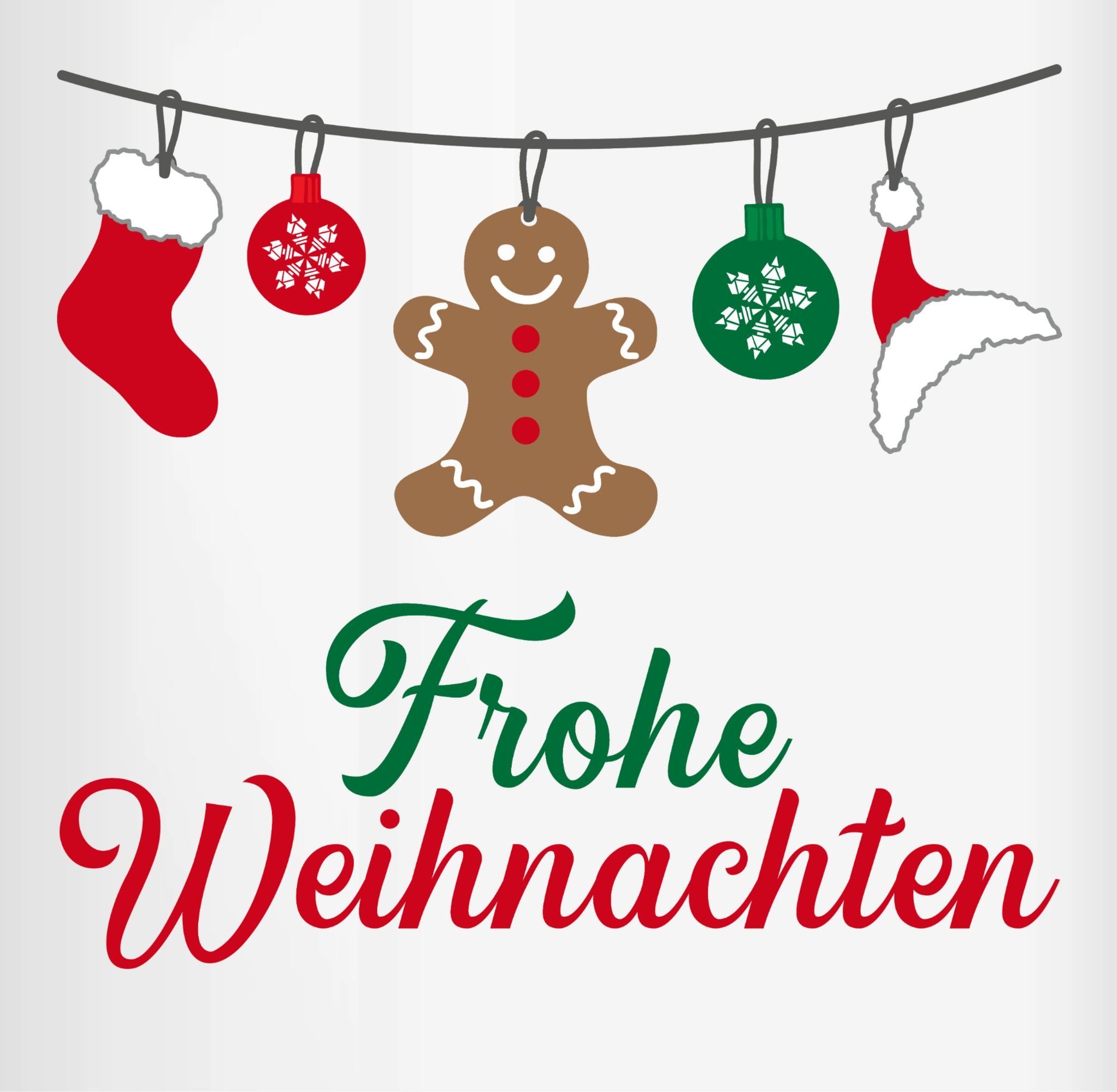 Tasse Weihnachtstasse Frohe Weihnachten, Shirtracer 1 Keramik, Hellgrün