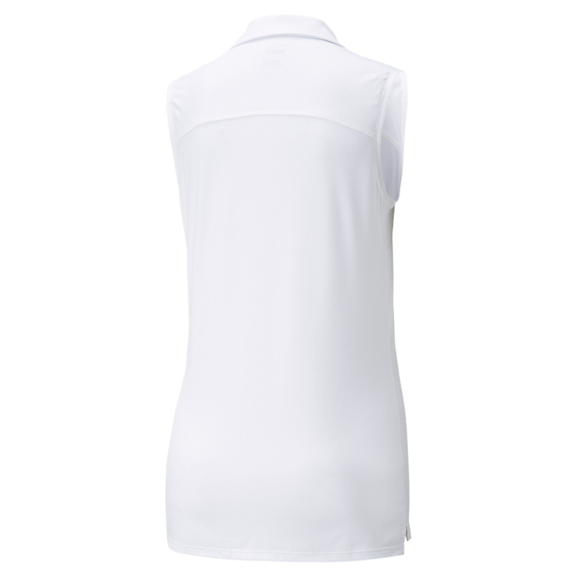 Golf Poloshirt Bright White Coast Damen Ärmelloses Poloshirt CLOUDSPUN PUMA