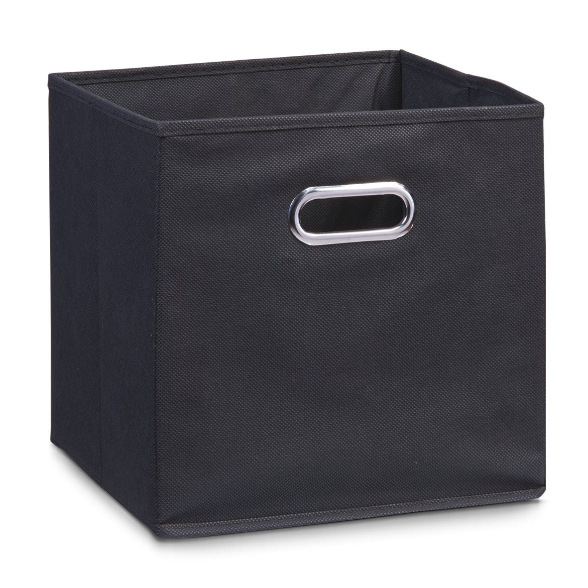 Zeller Present Aufbewahrungskorb Aufbewahrungsbox, Vlies, schwarz, 32 x 32 x 32 cm