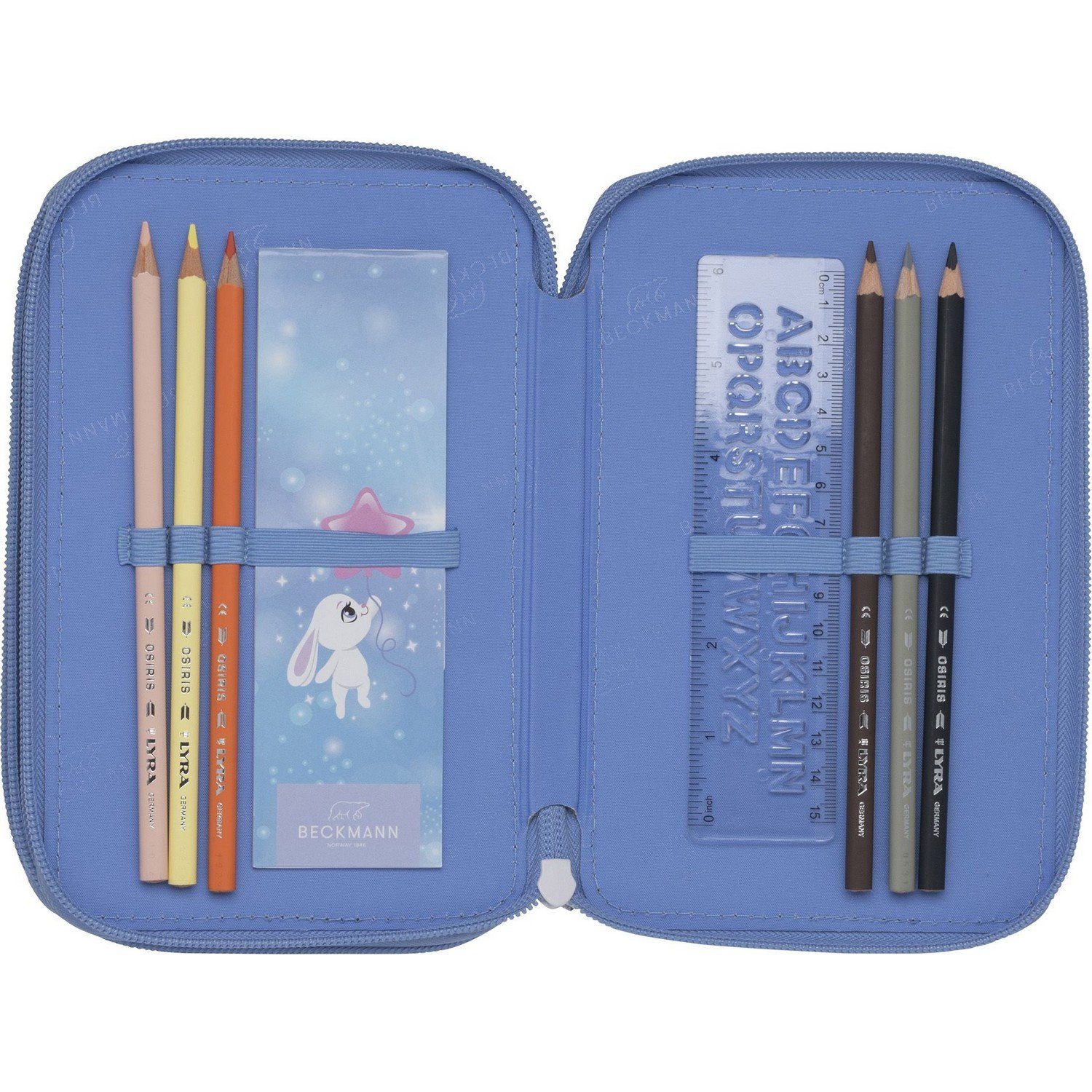 Beckmann Norway Schulranzen Triple Decker Etui gefüllt Star Princess