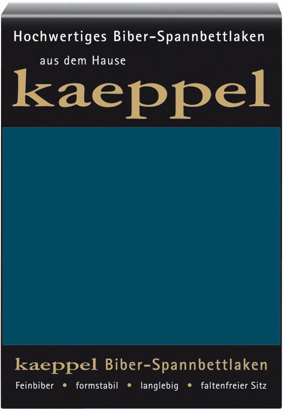 Kaeppel Spannbettlaken Spannbettlaken Biber, Biber, Gummizug: rundum, (1 Stück), 100% Baumwolle, kuschelig weich ideal für Winter