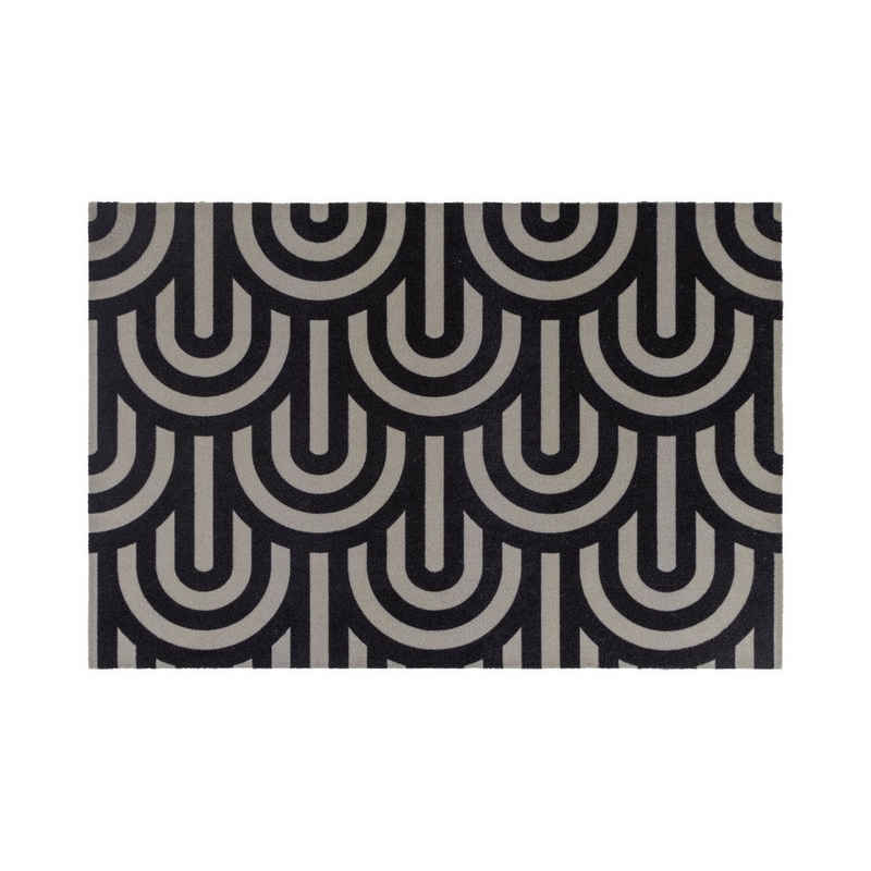 Fußmatte VELVET Arcs - 60x90cm - modernes Design, Primaflor-Ideen in Textil, Rechteckig, Höhe: 5 mm