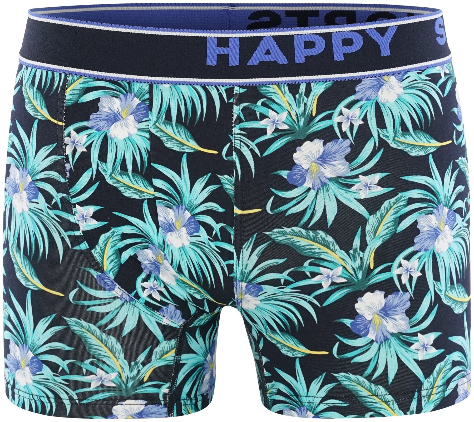 2-Pack (2-St) SHORTS Retro HAPPY Trunks Hawaii Flowers Pants