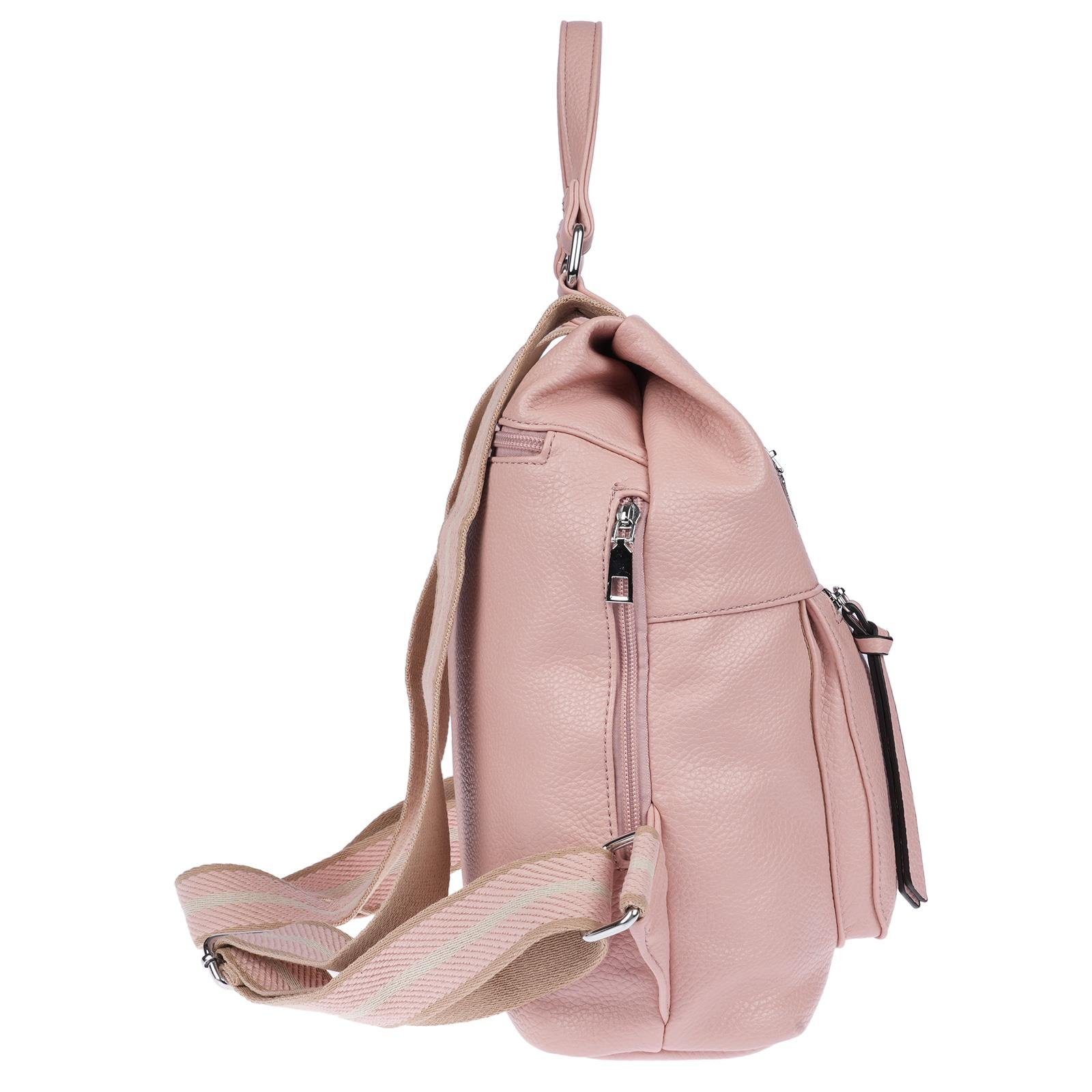 Christian Wippermann Businesstasche Damen Rucksack Bodybag Umhängetasche Leder Optik Tasche (1-tlg), Rucksack