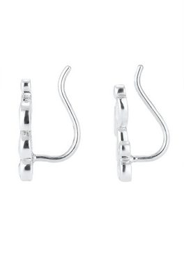 Elli Paar Ohrhänger Earcuff Tropfen Zirkonia 925 Silber