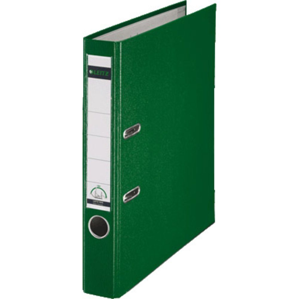 LEITZ Aktenordner Leitz Ordner 1015 DIN A4 Rückenbreite: 52 mm Grün 2 Bügel 10155055