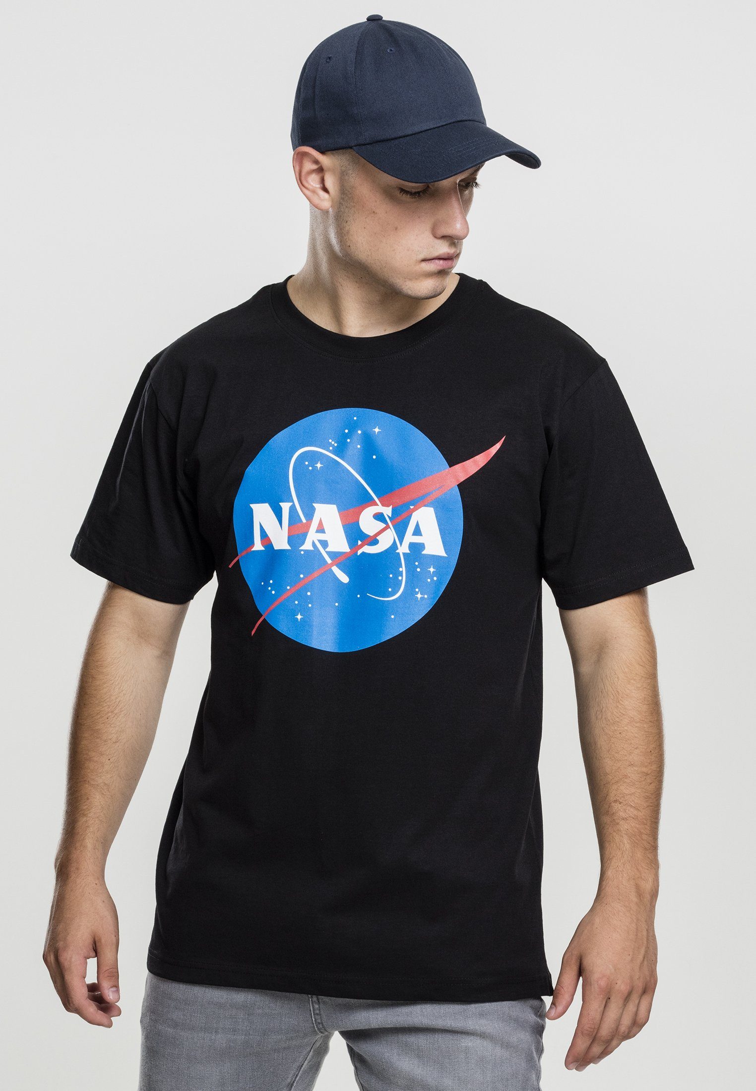 MisterTee T-Shirt Herren NASA Tee (1-tlg) black