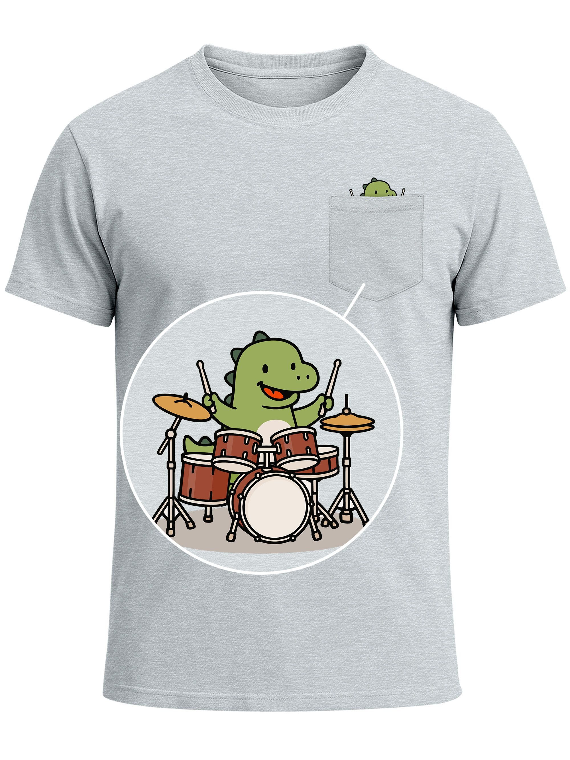 MoonWorks Print-Shirt Herren T-Shirt mit Brusttasche günstig online kaufen