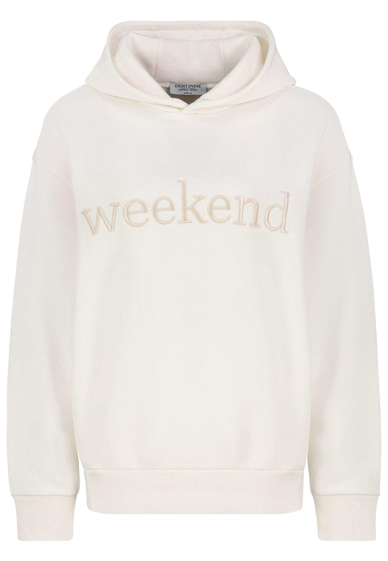 Eight2Nine Kapuzenpullover Damen Hoodie Kapuzenpullover Oversize günstig online kaufen