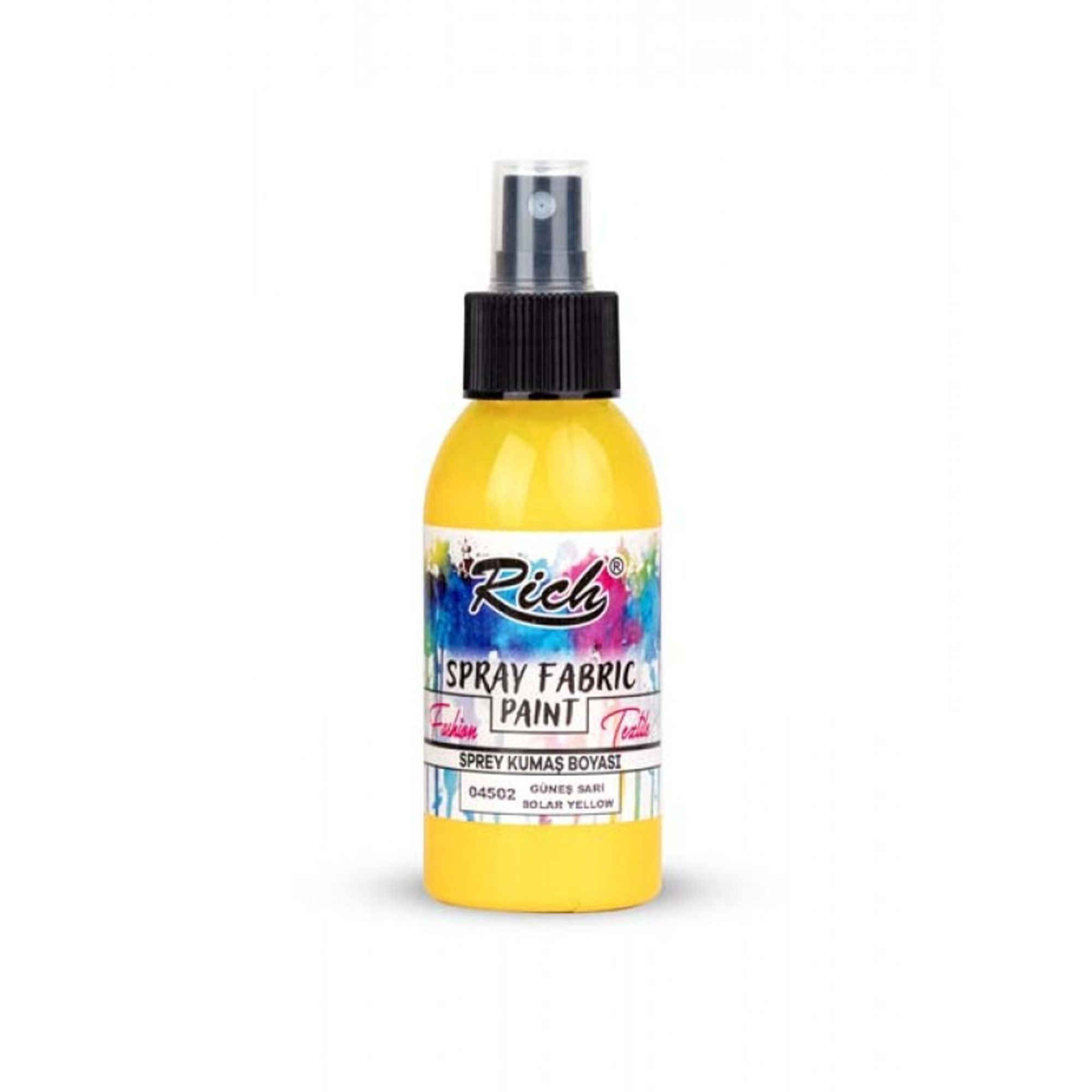 RICH Bastelfarbe Rich Spray Fabric Paint Wasserbasierte Textilfarbe 60ml - 25 Farben