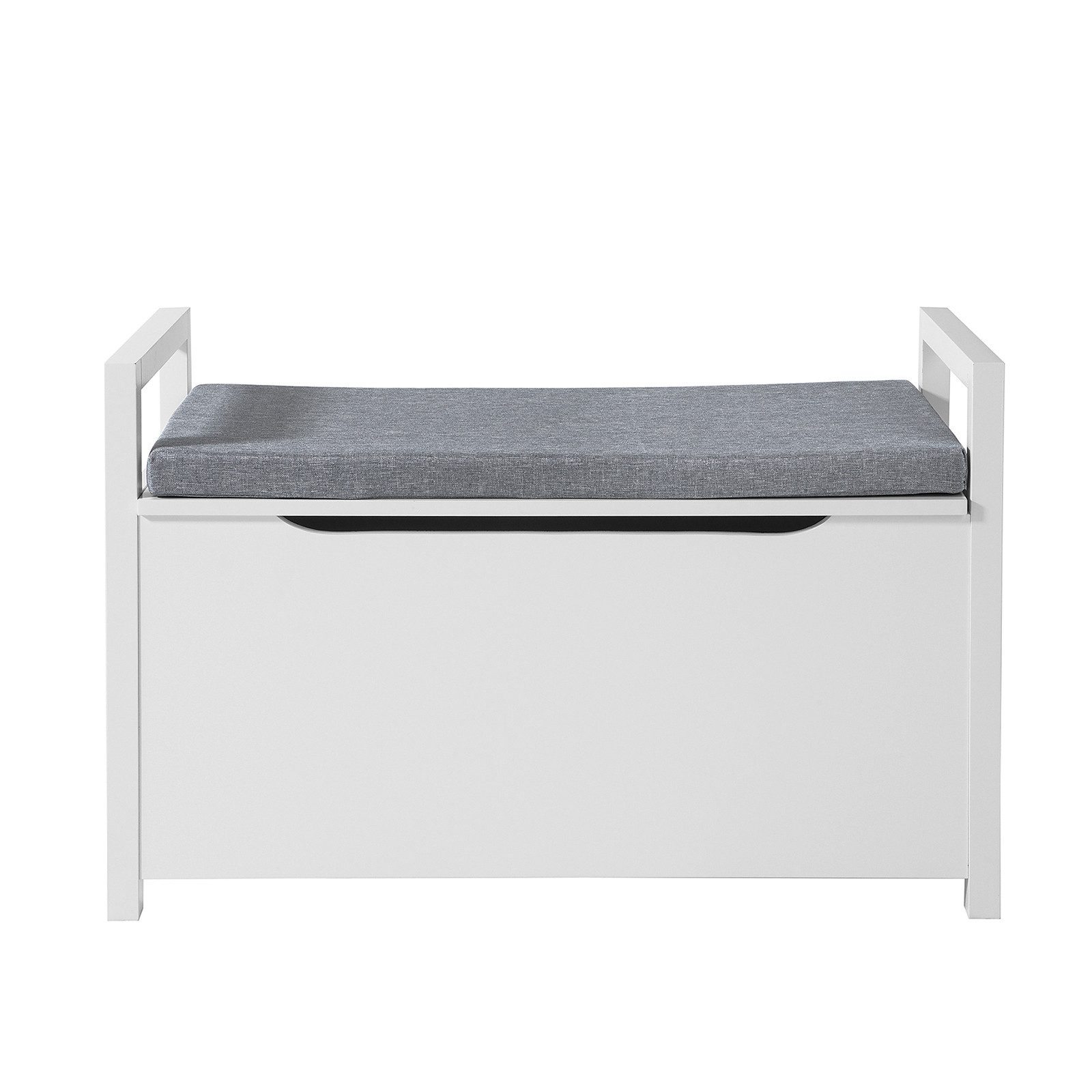 SoBuy Truhenbank FSR76, Schuhschrank schmal, Schuhregal Garderobenbank, mit Sitzfläche Sitzbank mit Stauraum Sitztruhe mit Klappe Spieltruhe