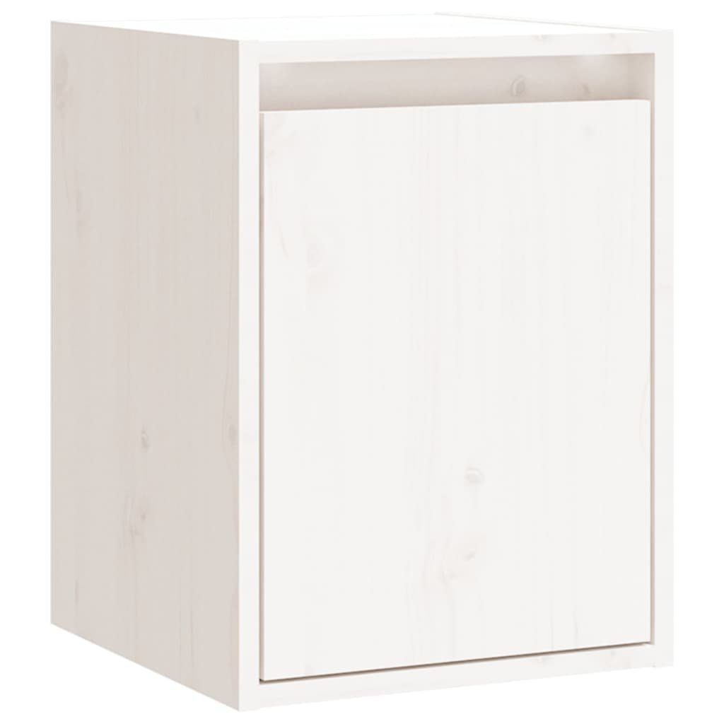 vidaXL Hängeschrank NA Hängeschrank Wandschrank Weiß 30x30x40 cm Massivholz Kiefer Schränk