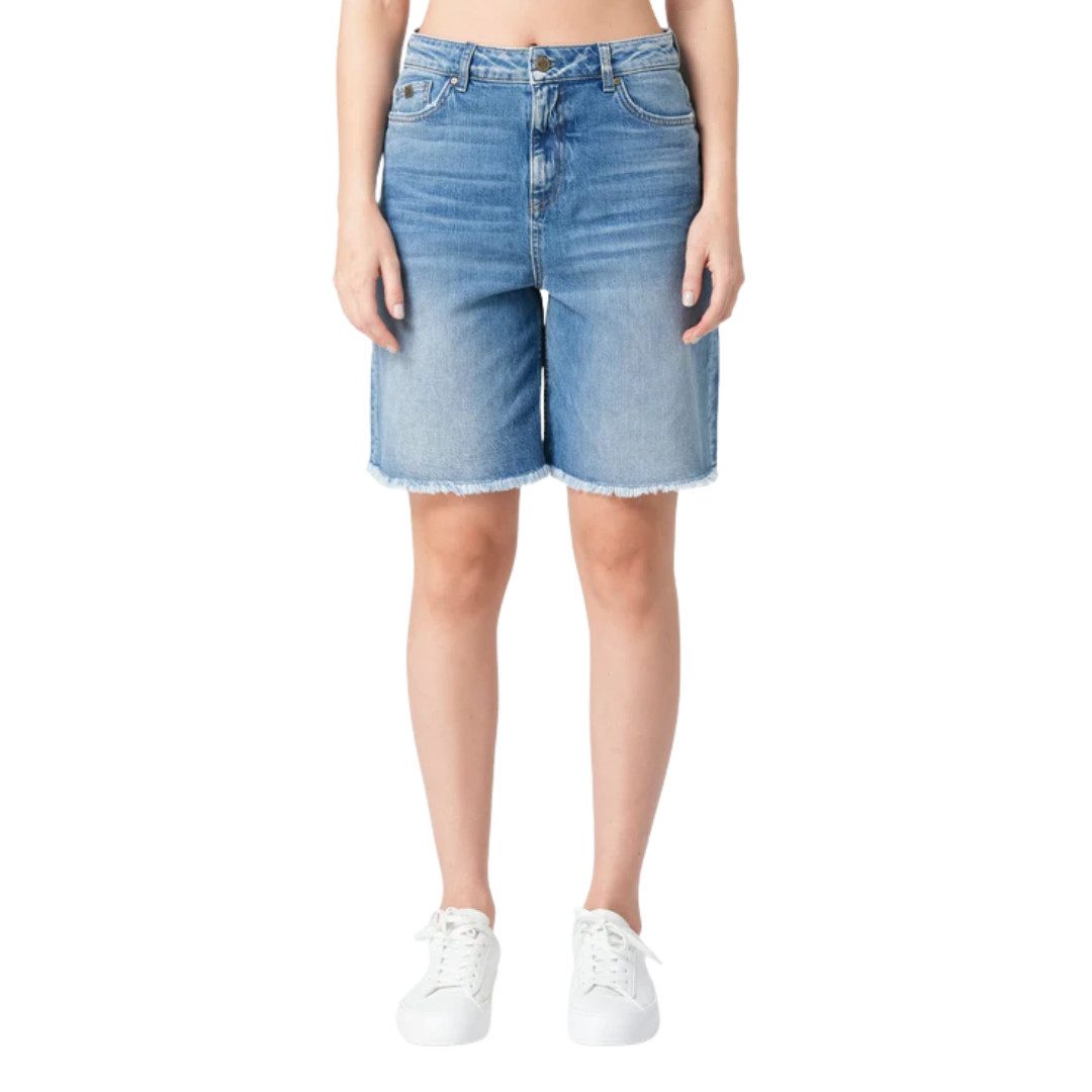 Miracle of Denim Jeansshorts Nelly Wide Leg Dazzle Blue Cropped