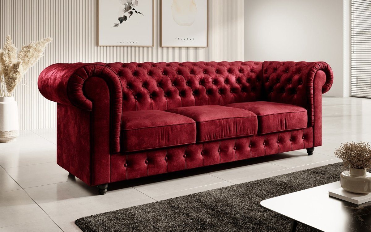 Luxusbetten24 Sofa Rot