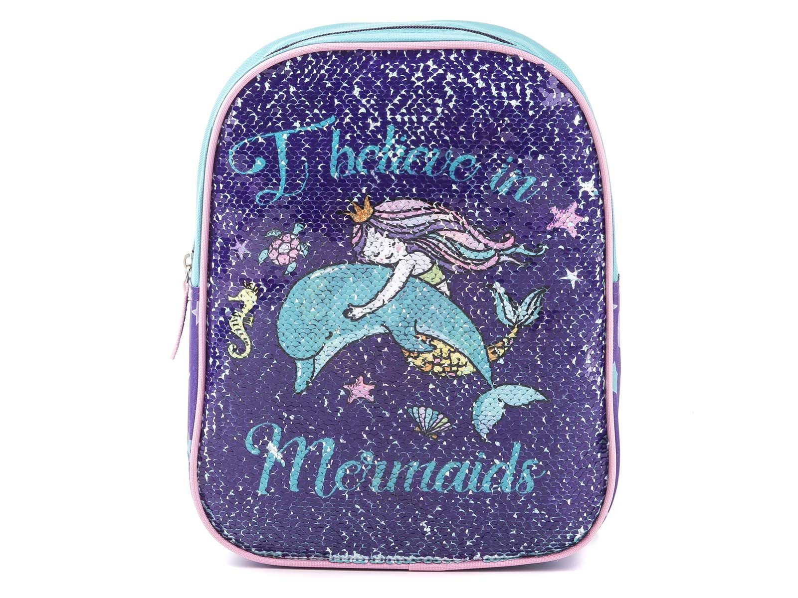 fabrizio® Kinderrucksack Kinderrucksack 2 Motive mit Wendepailletten 29 cm (ein Stück, 1-tlg., ca. B/H/T 23/29/10 cm), leicht