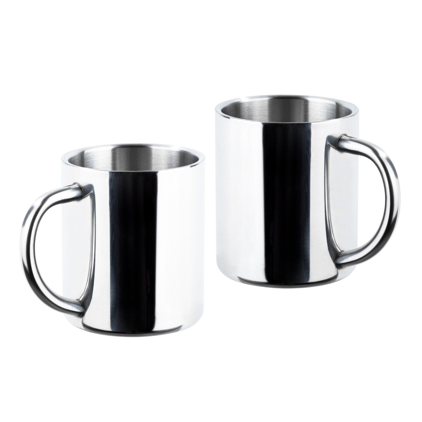 Haushalt International Im- und Export GmbH Tasse Kaffeetasse Kaffeebecher Campingbecher Edelstahl 4x200ml, 4-tlg., Edelstahl, 4 Stück, Doppelwandig, Edelstahl,  – Bild 5 von 5