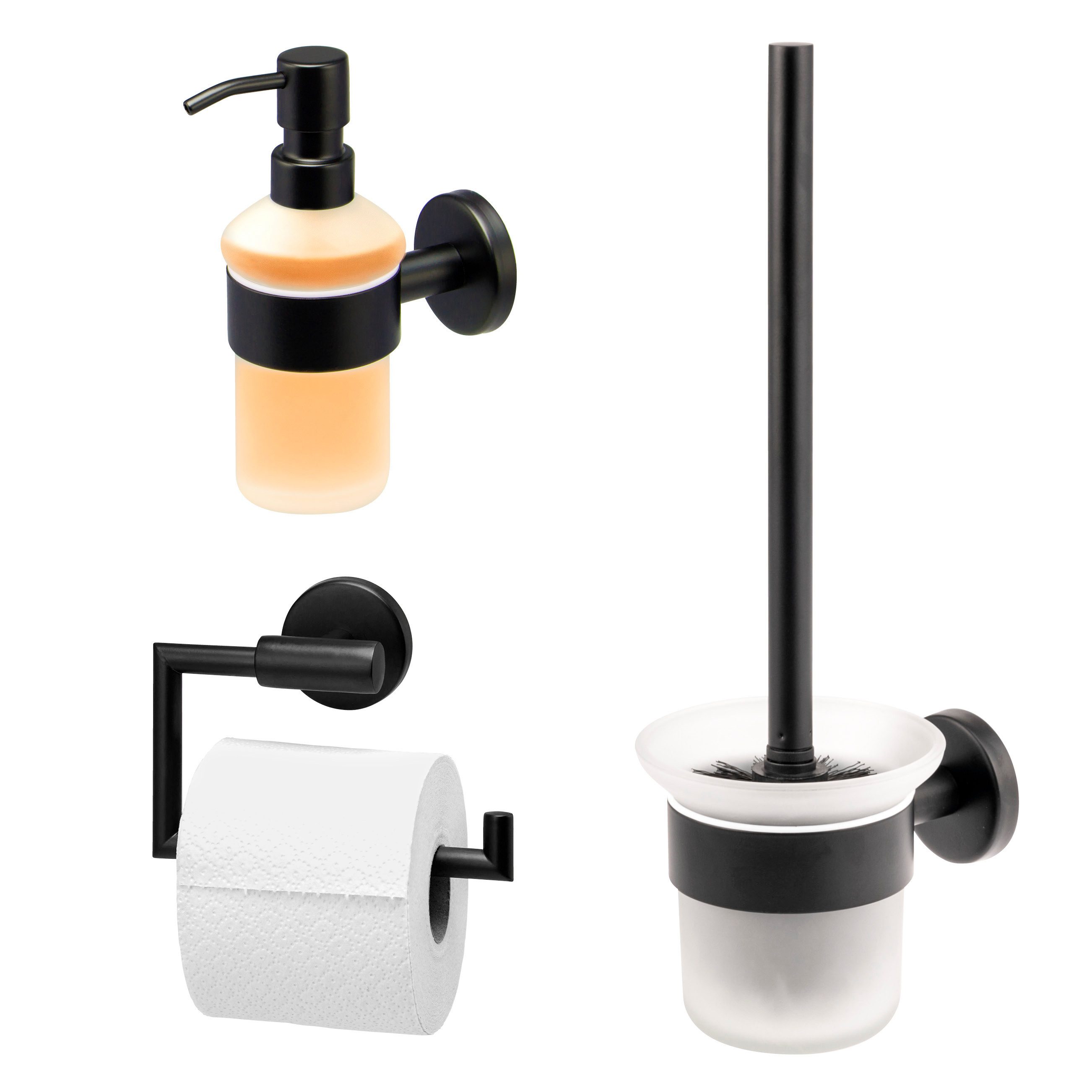 bremermann Badaccessoire-Set Bad-Serie PIAZZA BLACK - günstig online kaufen