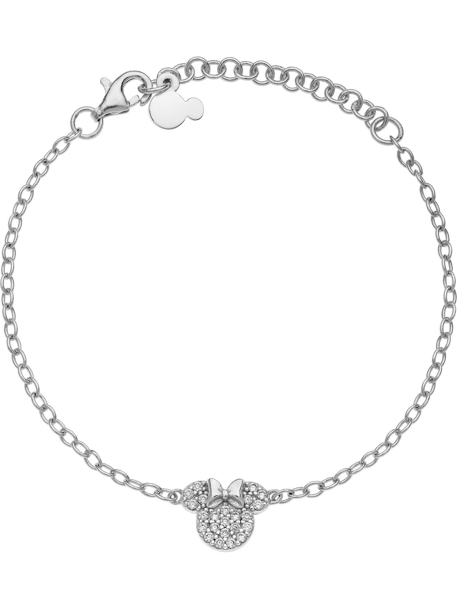 Disney Kinderarmband Silberarmband Jewelry DISNEY 925er Silber Modern, Disney Mädchen-Armband Zirkonia,