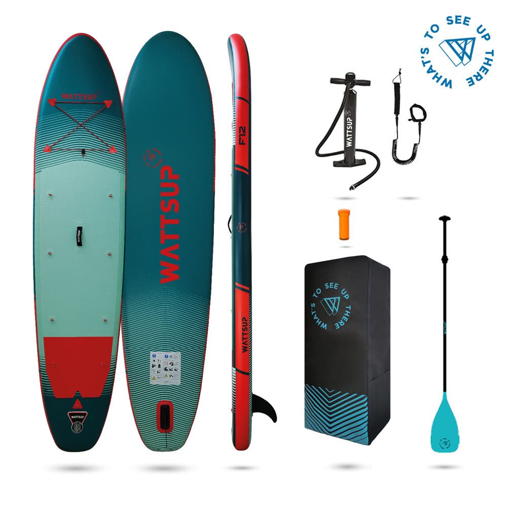 SUP-Board WattSUP F12 SUP Board Stand Up Paddle Surf-Board Paddel ISUP 366x84cm