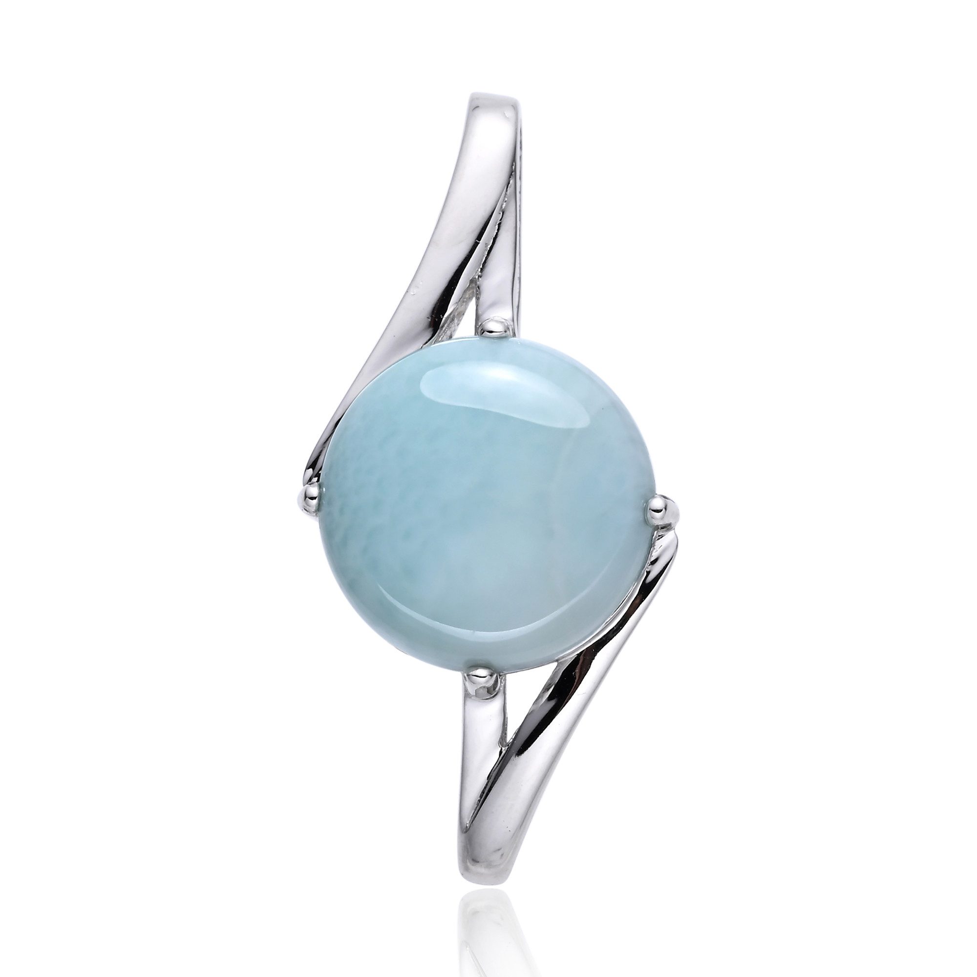 Cavill Kettenanhänger Larimar Anhänger 925 Silber, 4,02 ct hellblau, edler Damen Schmuck (1-tlg)