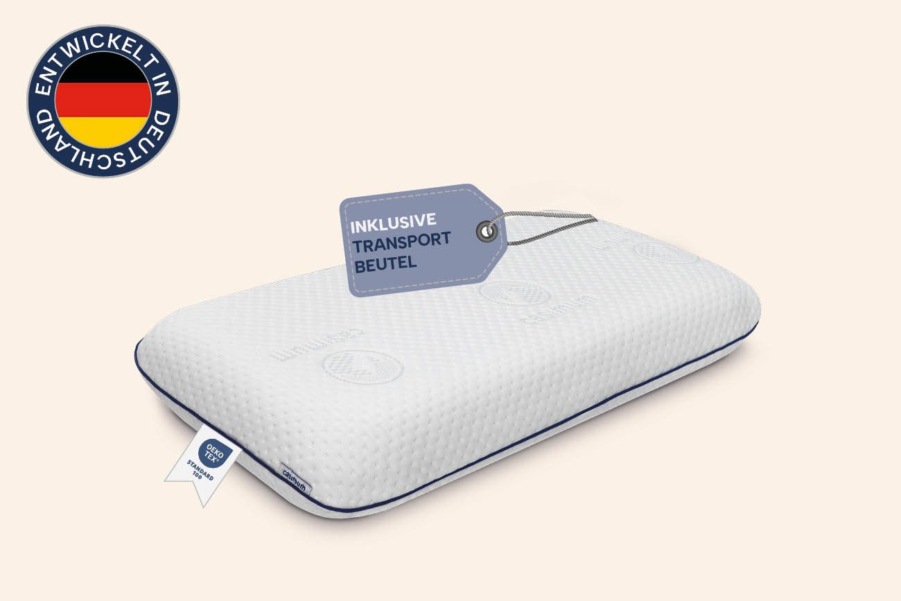 casimum Nackenstützkissen COMFORT Nackenkissen klassische Form & große Liegefläche, Füllung: Memory Foam (Memory Schaum), Bezug: Ohne, Rückenschläfer, Seitenschläfer, Ergonomisches Nackenkissen, HWS Kopfkissen, 70x40 cm