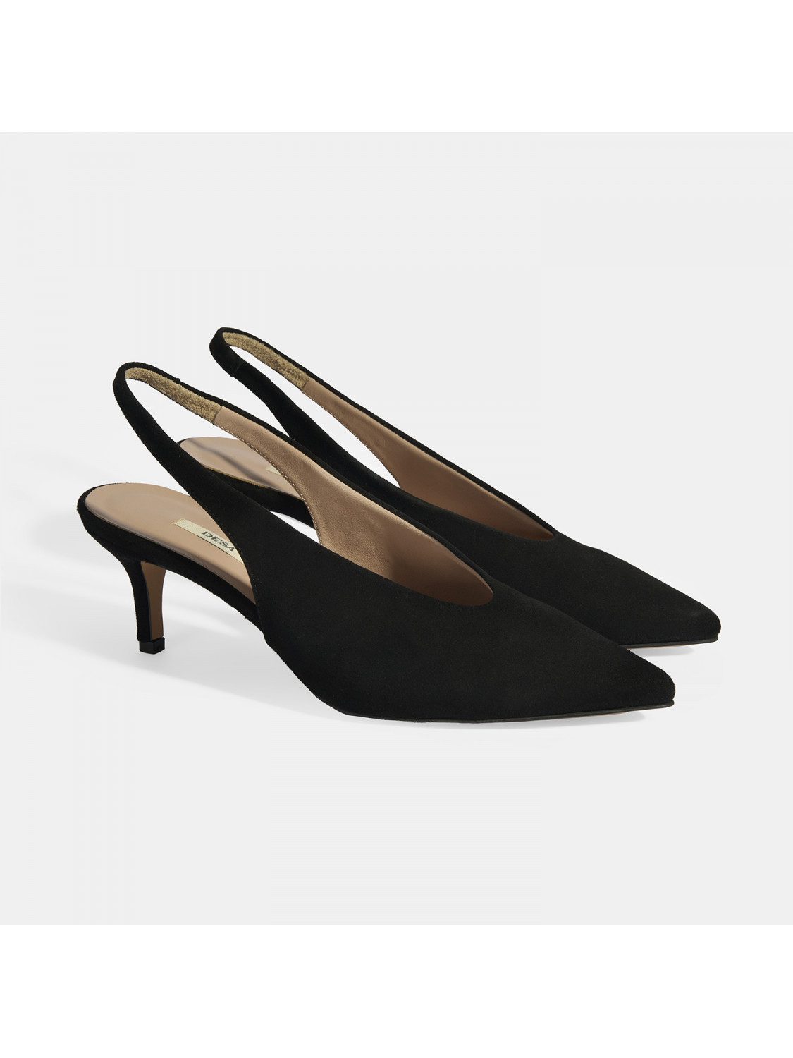 Desa Damen-Slipper – Obermaterial und Futter aus Leder, Stilettoabsatz, el günstig online kaufen