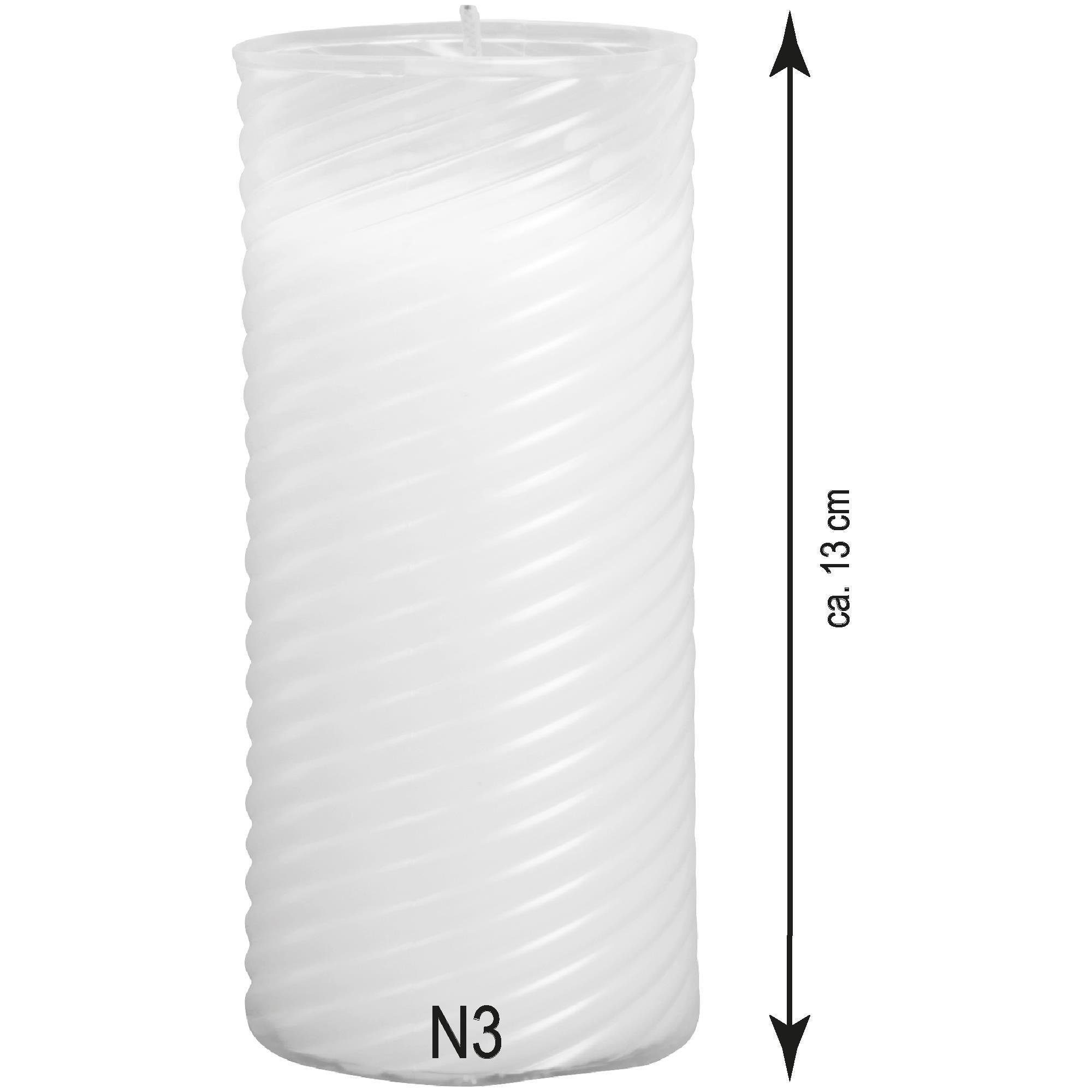 HS Candle Grabkerze (1-tlg), Grablaterne 24cm mit Kerze, Grablicht Grableuchte