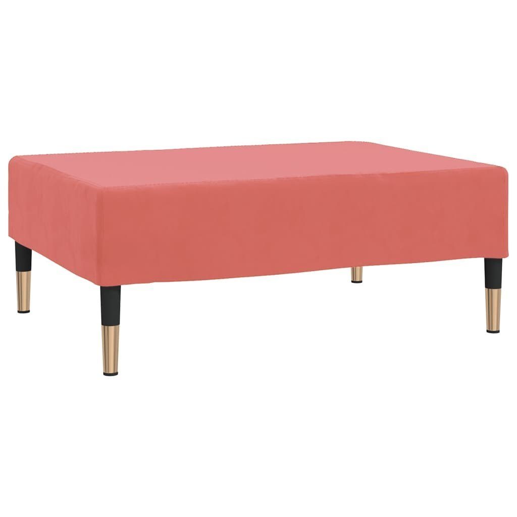 cm Fußhocker vidaXL Samt Fußhocker 78x56x32 Rosa