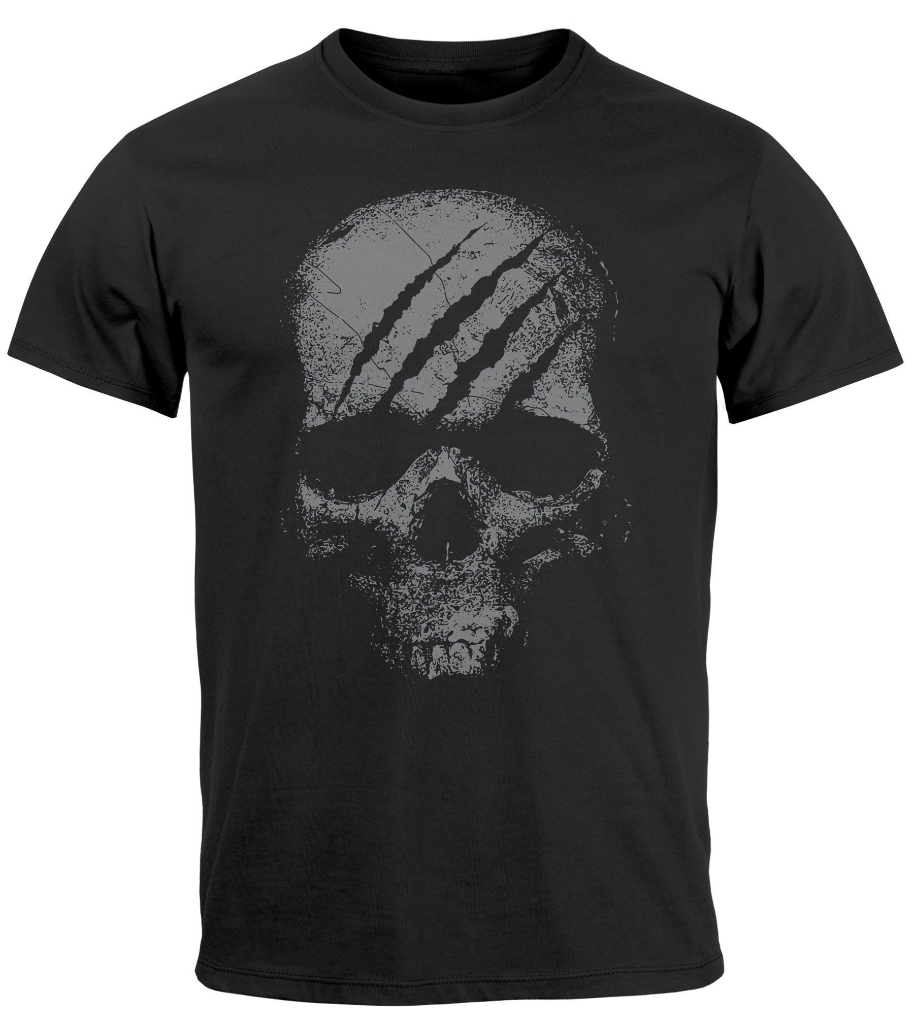 Neverless Print-Shirt Herren T-Shirt Totenkopf Skull günstig online kaufen