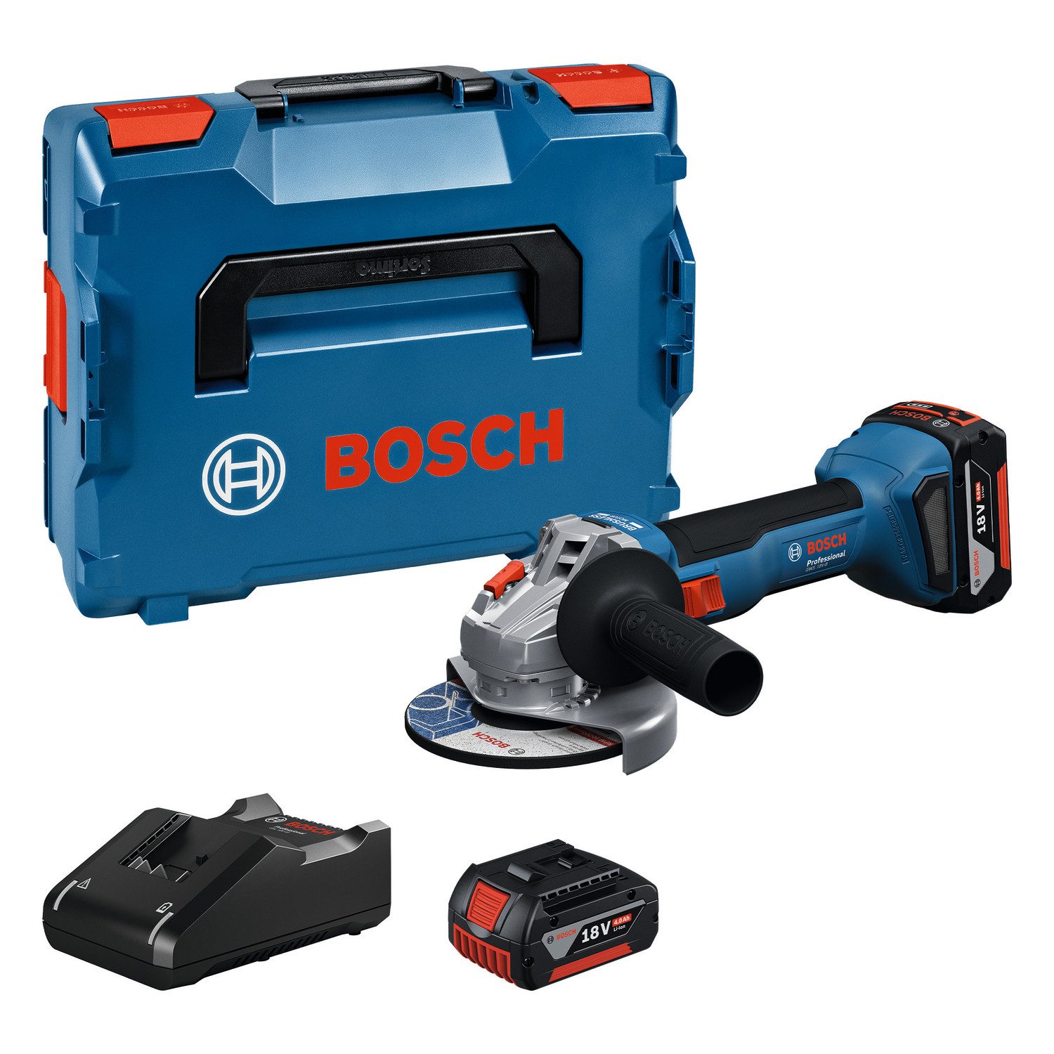 Bosch Professional Akku-Winkelschleifer »GWS 18V-8«, Inkl. 2x Akku GBA 18V günstig online kaufen