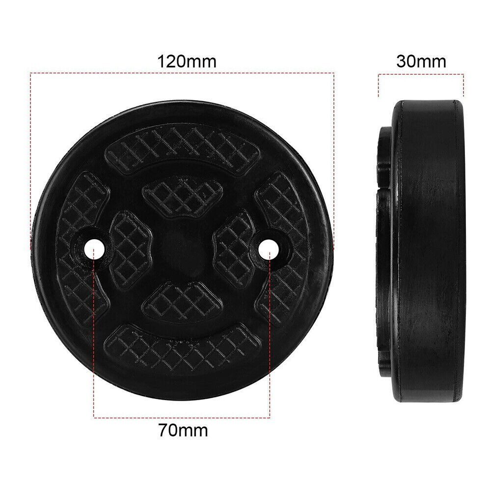BlingBin Wagenheber 4/8 Stück Wagenheber Gummiauflage mit Rillen, Auto Wagenheberauflagen, 4er Set, 4-tlg., 4 Stück, Gummipuffer für Wagenheber und Hebebühnen R – Bild 4 von 5