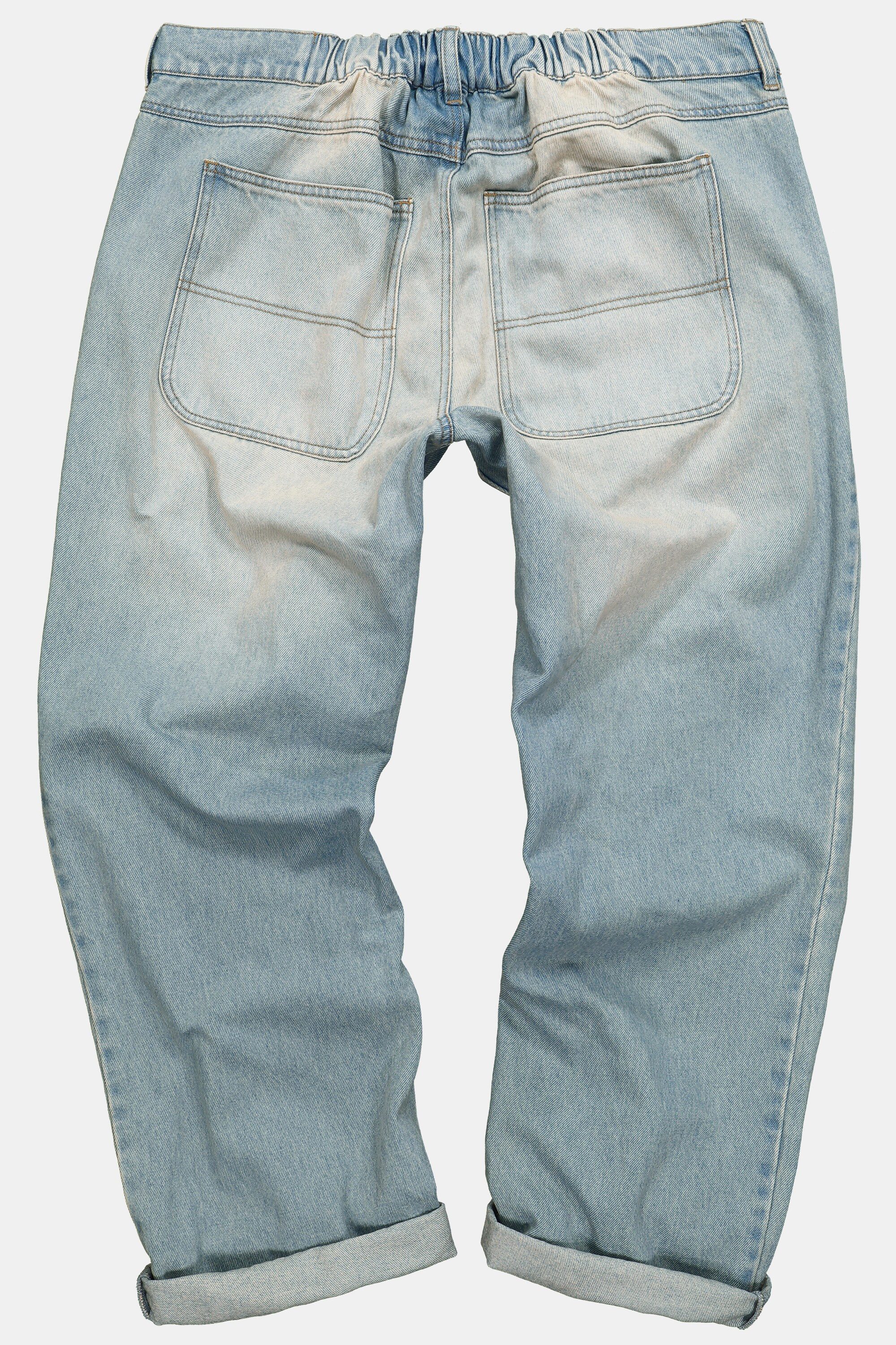 STHUGE 5-Pocket-Jeans Jeans Baggy Fit 5-Pocket bleached Denim – Bild 5 von 5