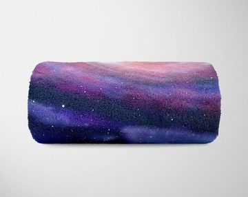 Sinus Art Handtücher Handtuch Strandhandtuch Saunatuch Kuscheldecke mit Fotomotiv Galaxie Universum, Baumwolle-Polyester-Mix (1-St), Handtuch