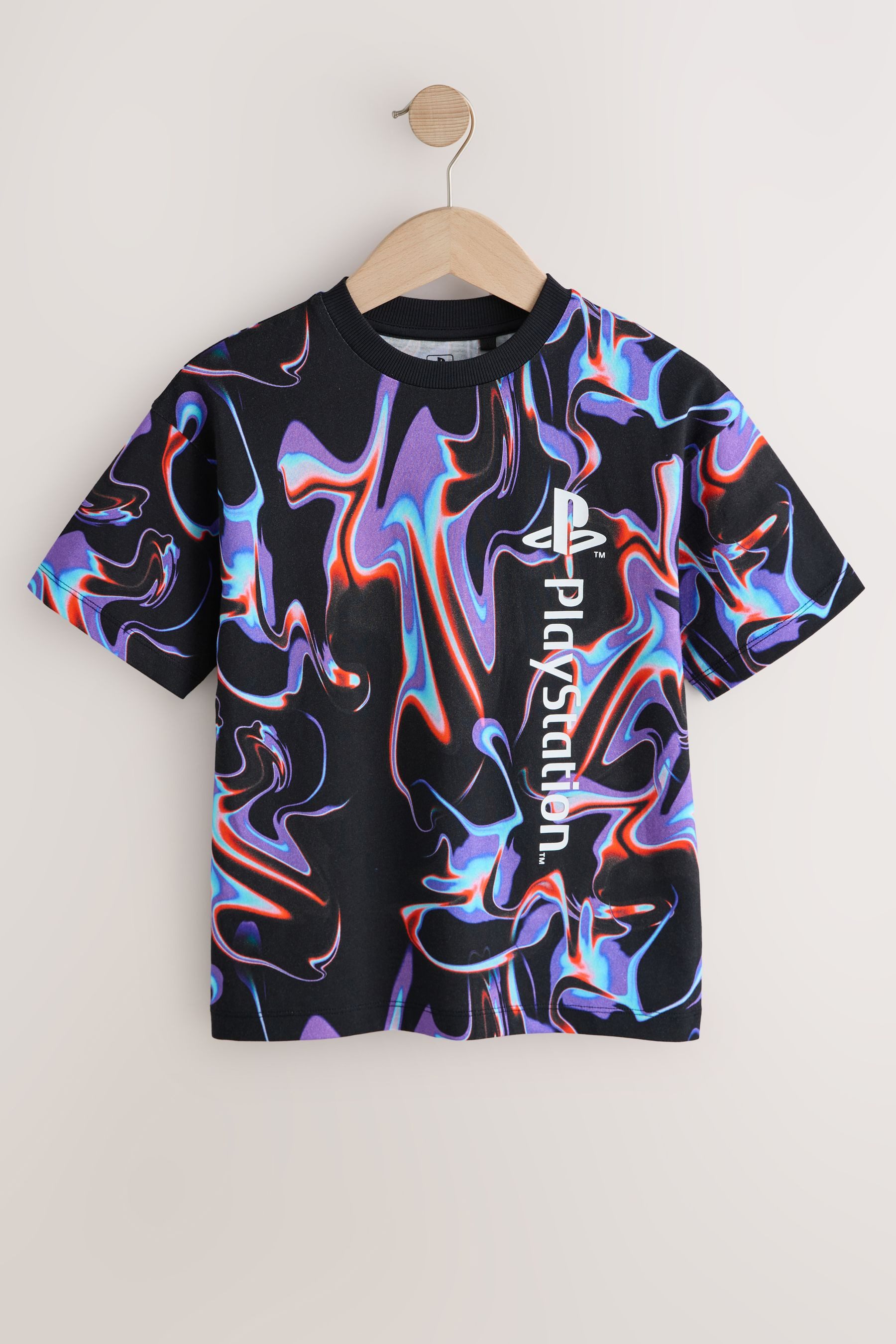 Next T-Shirt Kurzarm-T-Shirt aus Baumwolle, Playstation (1-tlg) – Bild 4 von 5