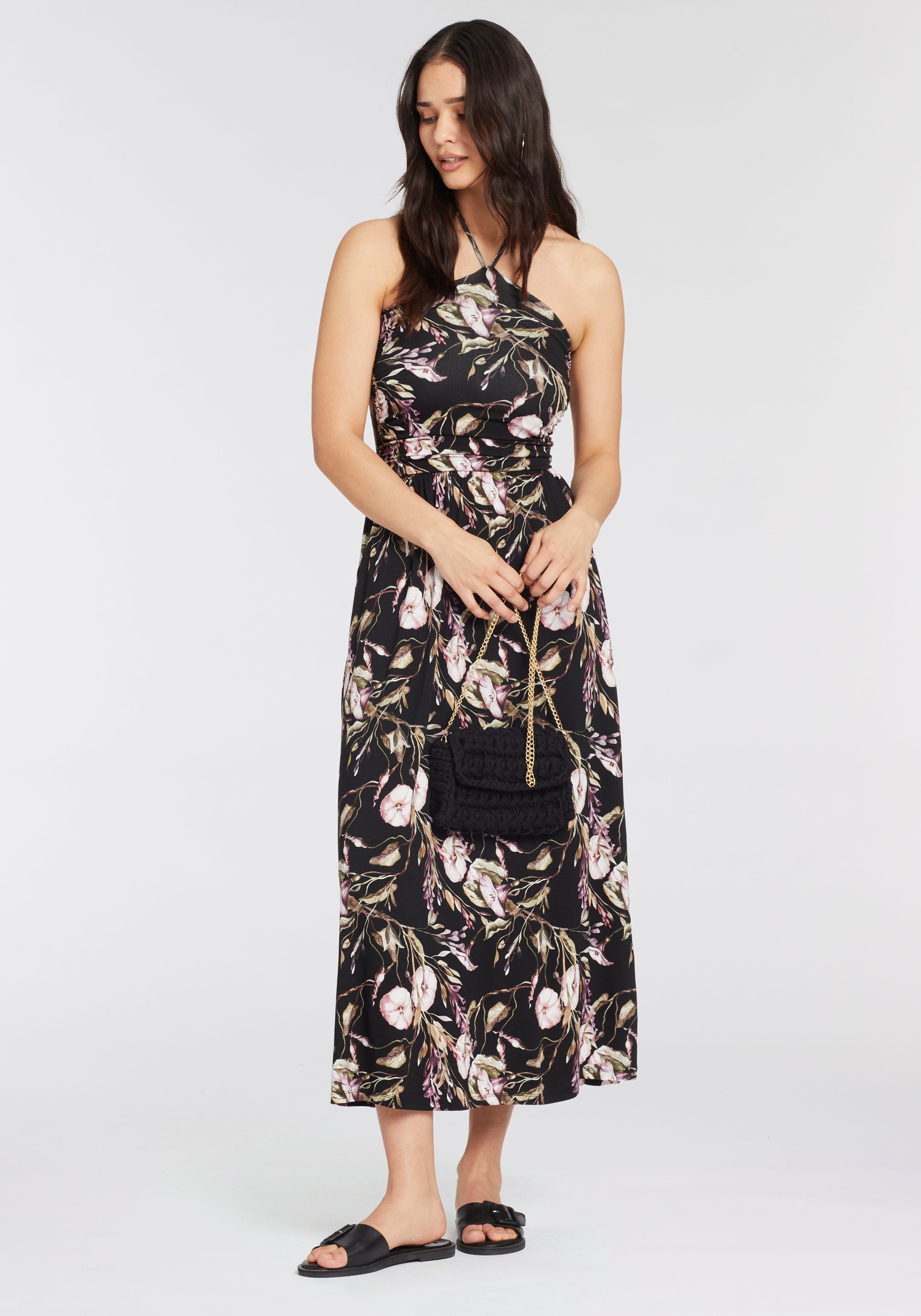 Laura Scott Maxikleid mit femininen Allover-Print günstig online kaufen