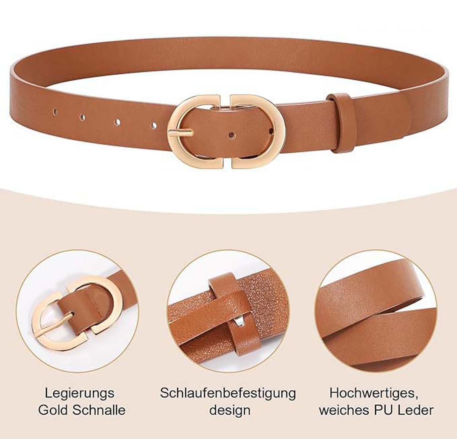 Coonoor Ledergürtel für Jeans Hosen Leder günstig online kaufen