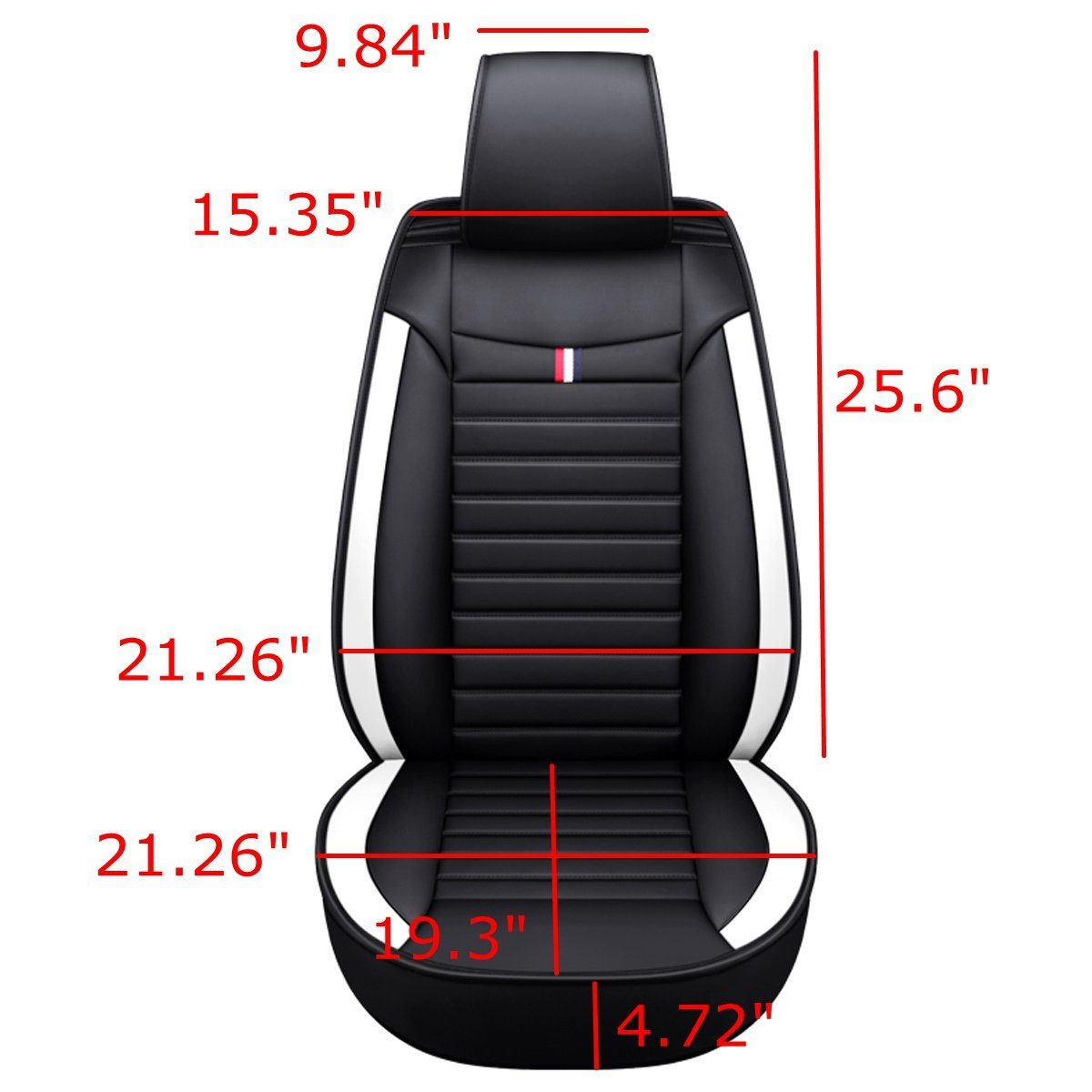 AUDEW Car Seat Cover, 1-piece, Universal Car Seat Protector Front Seat Faux Leather