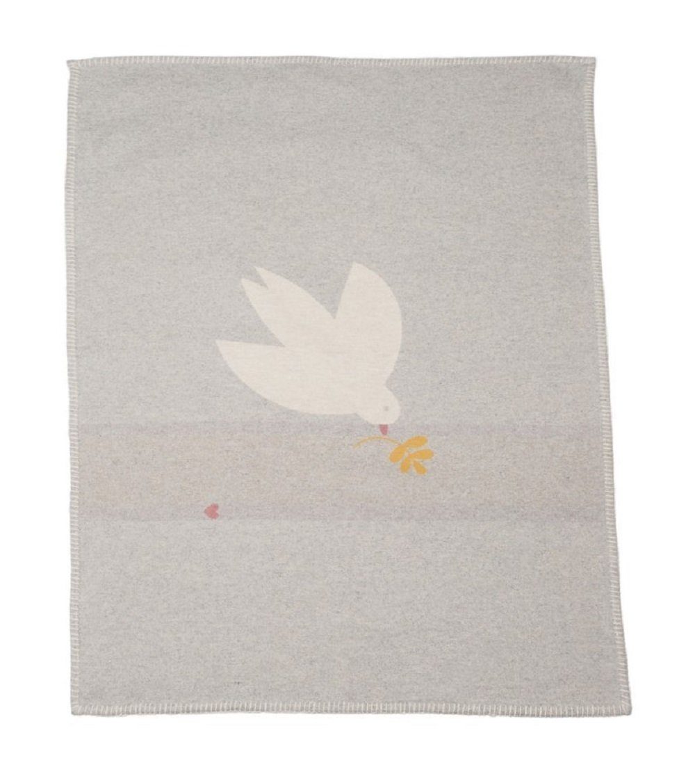 Babydecke Lili 'Taube' 70 x 90 cm, DAVID FUSSENEGGER