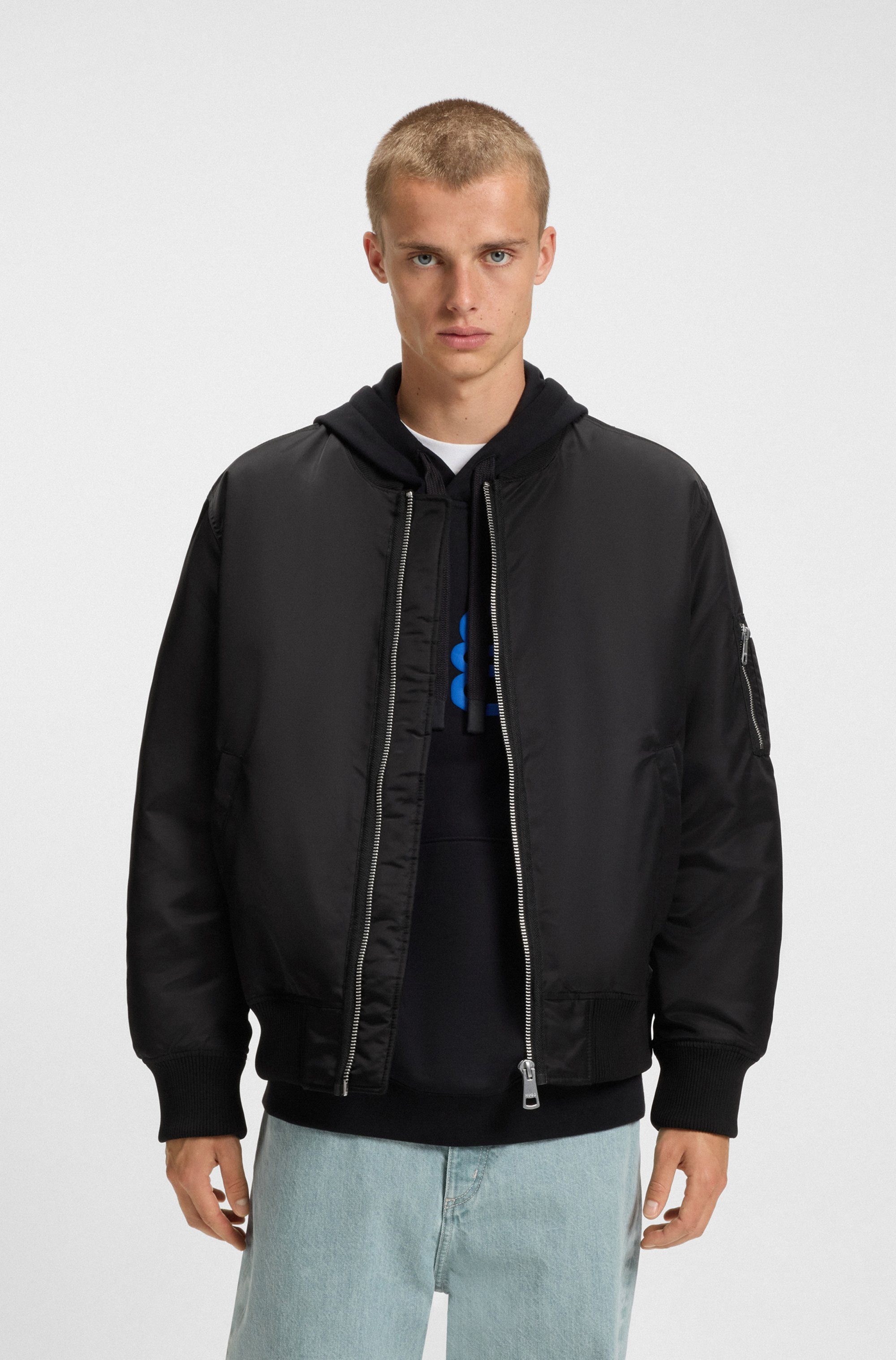 HUGO Blue Blouson Biero mit wasserabweisendem Finish und Ärmeltasche